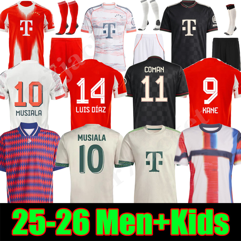 bayernmunich 25 26 KANE soccer jerseys MUSIALA Special Oktoberfest Kits BAYERNS mUNIch GNABRY LUIS DiAZ OLISE KIMMICH football Shirt Kids kit maillot de football