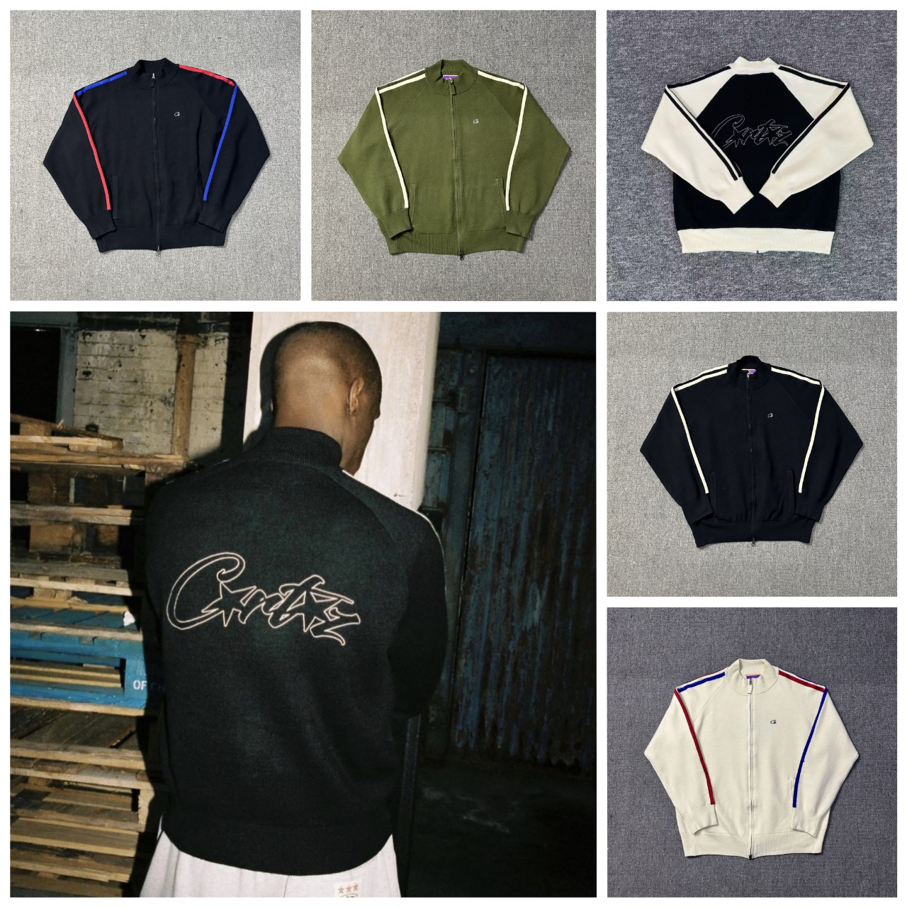 Designer Men's Sweaters Autumn Winter Sweater High Street Trend Knitted Cardigan Zipper Jacket Real Pos Men And Women Cotton Coat Y2K