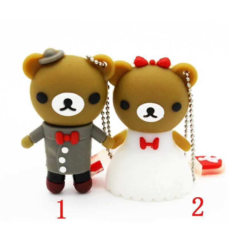 JASTER portable cute cartoon wedding panda USB20 flash pen drive 4GB/8GB/16GB/32GB/64GB external storage memory stick n gift C251209