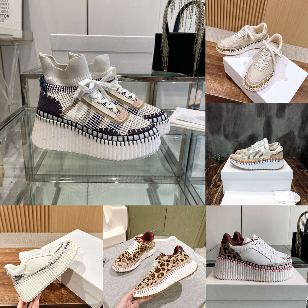 Platform Mesh leather lace up comfortable dress running waking office outdoor shoe Fashion Women Casual Low High top sports shoes luxury Sneaker Designer shoe woman