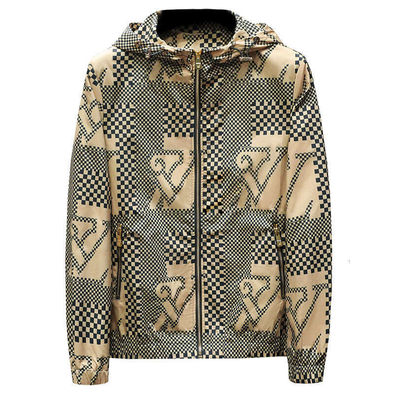 2025 Spring And Autumn European Station Trendy Brand Style Light Luxury Jacket Korean Fashion Hooded Design Men's Coat