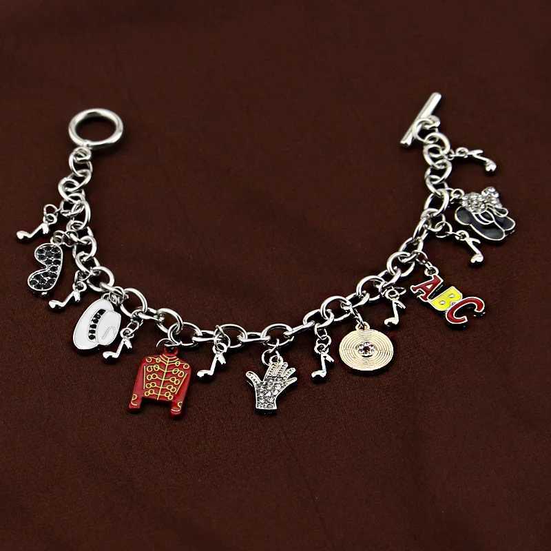 Michael Jackson Bracelet Commemorative Series Fashion Personality Pendant Mens and Womens Friendship GiftXJ251209