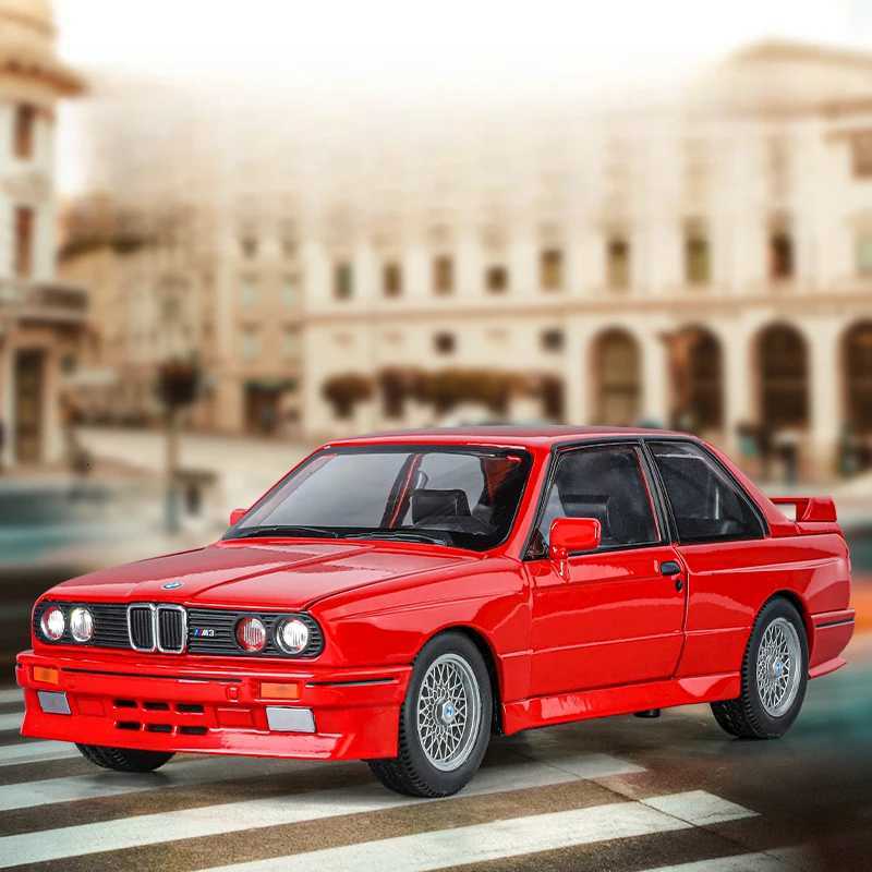124 BMW M3 E30 1988 alloy supercar model car ornament door can be opened childrens regenerative toy car gift Y251209