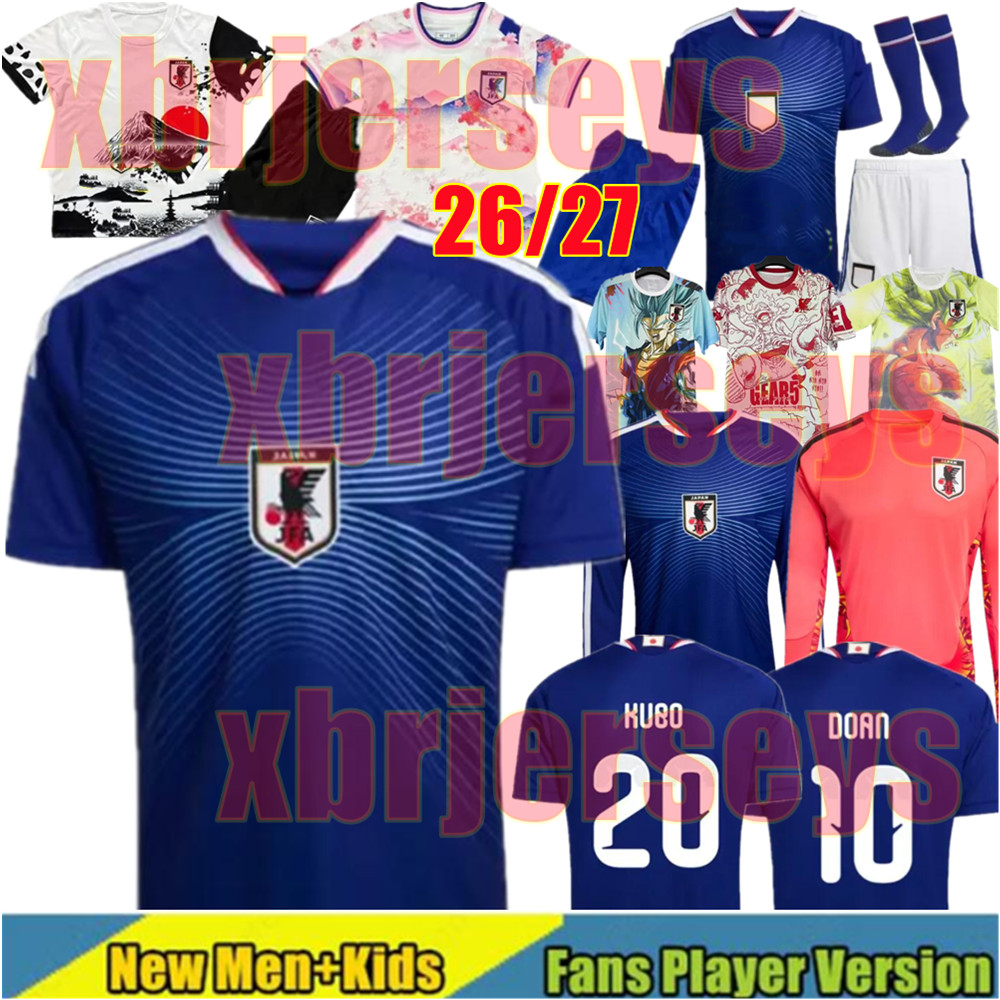 4XL Japan Jersey 2026 2027 World Cup Soccer Jerseys Classic Cartoon Tracksuit: KARAMAN MINAMINO TOMIYASU TSUBASA More Breathable For 26 27 Football Shirt man kids kit