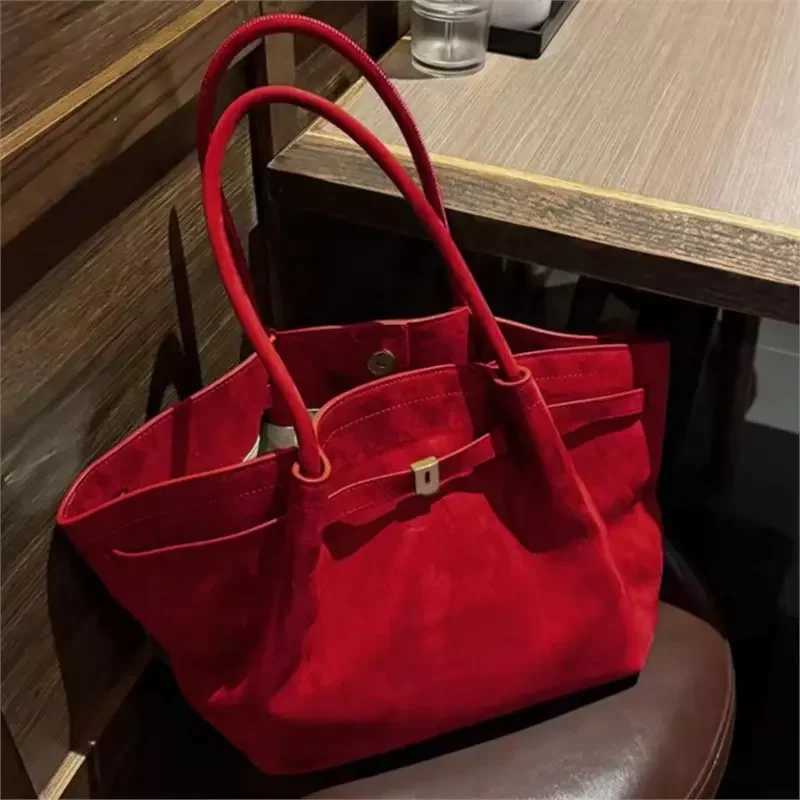 Green Handbag Wen Autumn Winter 2025 Versatile Single Shoder Underarm Bag Temperament Frosted Large Capacity Tote Bag Y251209