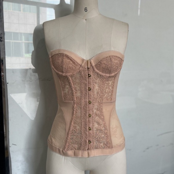 Designer Women's Strapless Corset Top,Vest Sexy Lace Sleeveless Top, Street Fashion Tank Top, Sexy Lace Hollow-out Trendy, Strapless Fashion Top