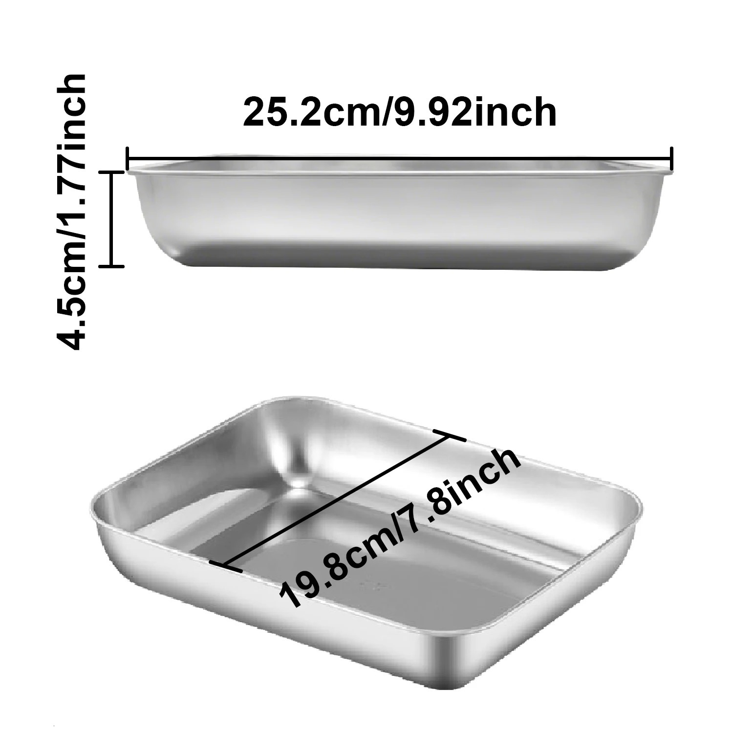 6pcs Stainless Steel Food Storage Container Large Capacity Suitable for Vegetables Fruits Fresh Meat and Various Foods 251204