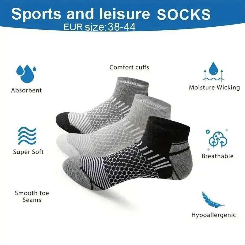 6/10/20 Of Mens Low Cut Socks Anti Odor Sweat Absorption Comfy Breathable Elastic Sport Socks All Seasons WearingT251209