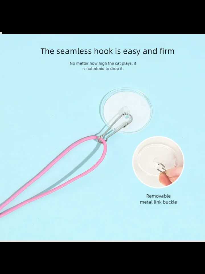 Pet Cat Toys Funny Stick Kitten Self -hi Elastic Rope Dragonfly Shape Feather Bell Teasing Stick Hanging Swing Thousands M251209