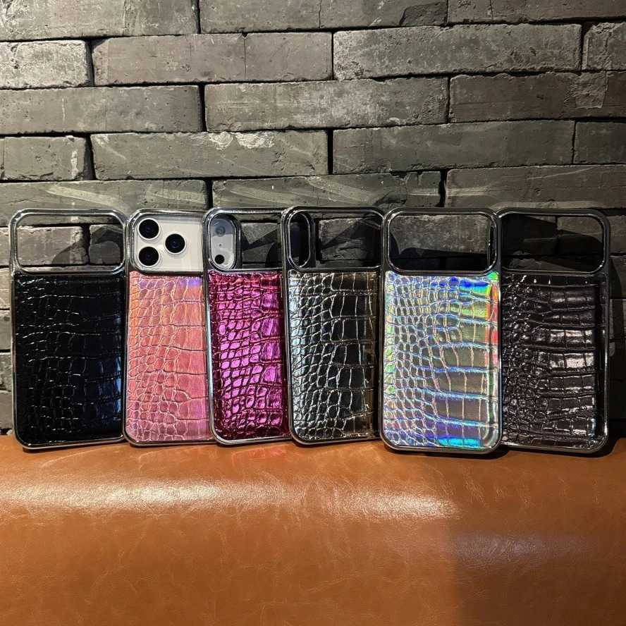for iphone 17 Pro Max Case Luxury Crocodile Pattern Plating Case For iPhone 16 17 Air 14 15 Plus 11 13 12 Pro Max Leather Cover C251209