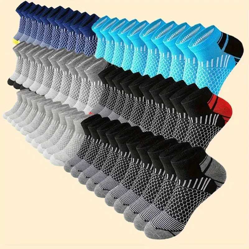 6/10/20 Of Mens Low Cut Socks Anti Odor Sweat Absorption Comfy Breathable Elastic Sport Socks All Seasons WearingT251209