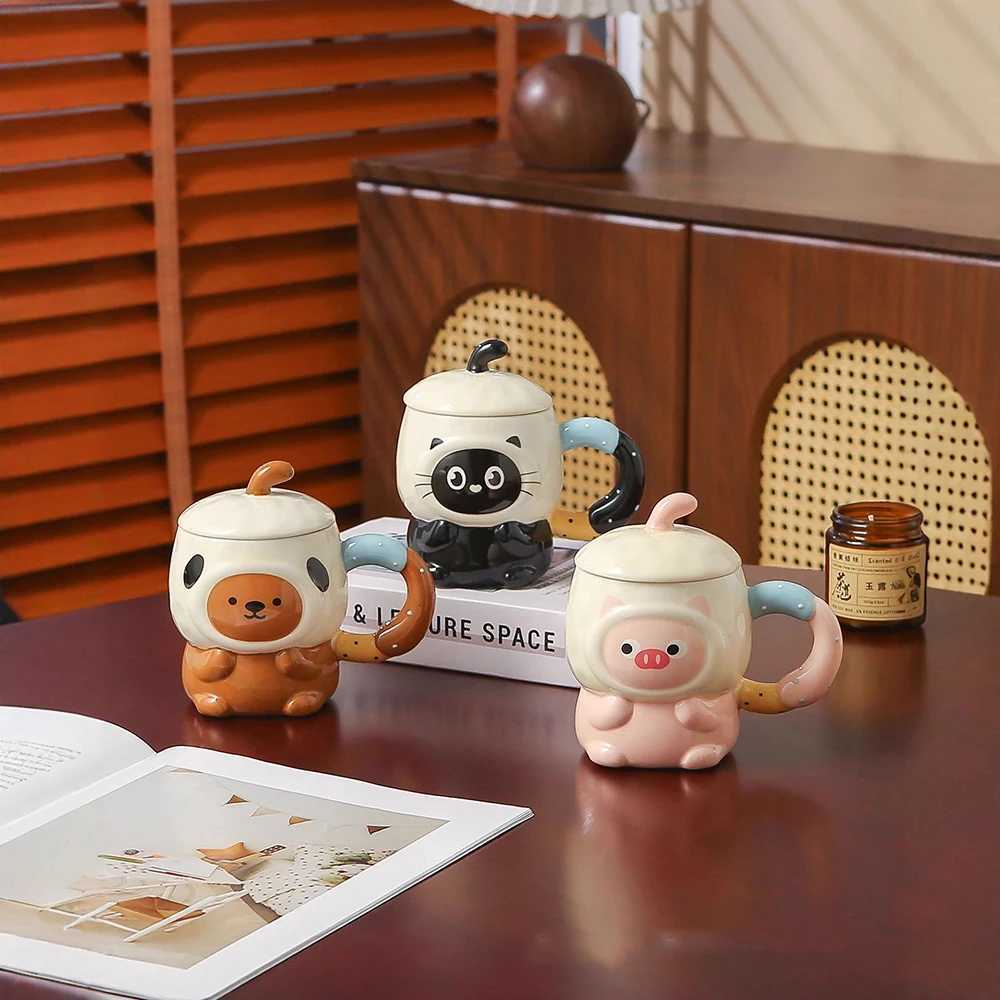 3D Shape Ceramic g Cartoon Pattern Cup Colorf Drinkware Creative Design Milk g Able Style He Tableware H251209