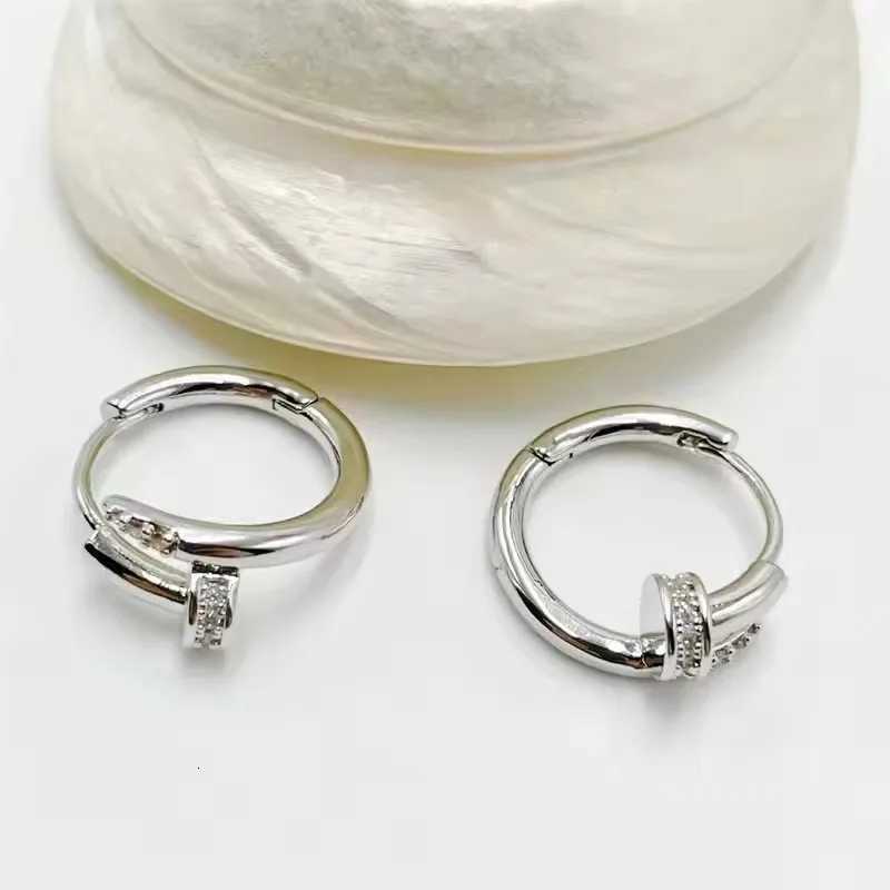 Charming Shiny Crystal Round Hoop Earring For Women Minimalist Shaped Earrings Gold/Silver Trendy Jewelry K251209 H260129