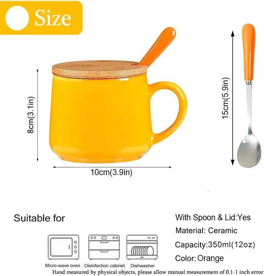 Kawaii Unicorn g Cute Fox Cow gs 3D Ceramic Coffee g with Lid and Spoon Funny g Christmas Birthday Gifts H251209