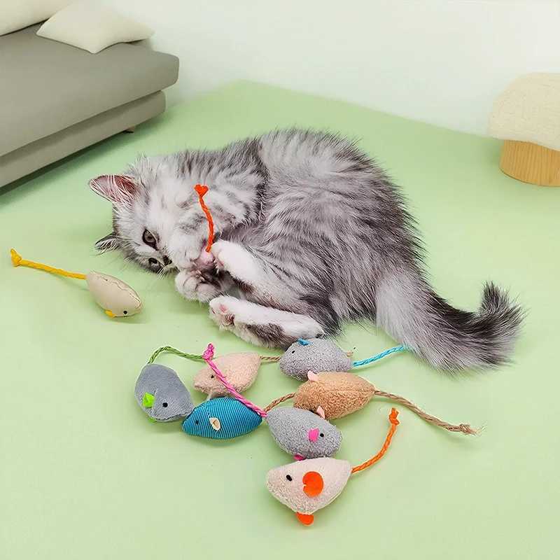 Plush Simulation Mouse Cat Toy Built In Catnip For Cats To Relieve Boredom Durable Scratch Proof Teething Pet Toy Pet Supplies M251209