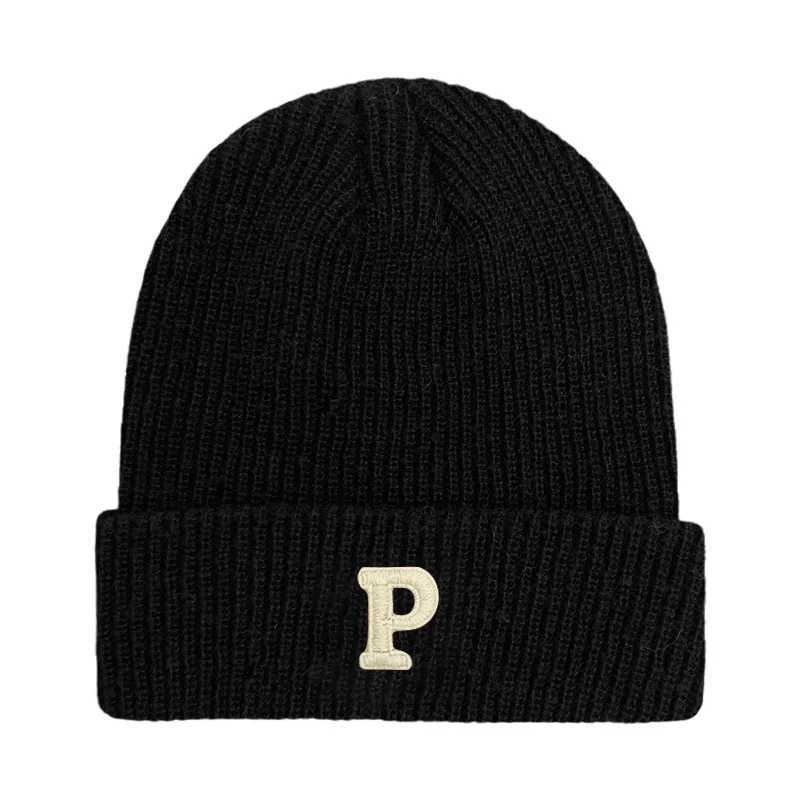 Luxury Unisex Beanie Hats Sport Letter P Embroidered Versatile Warm Knited Cap for Autumn and Winter Suitable for TravelRidingOutdoor Y251209