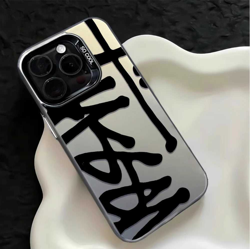 and stylish phone case for iPhone 16 15 14 13 12 11 Pro/ Max/Plus shock-proof anti-fingerprint Protective cover C251209