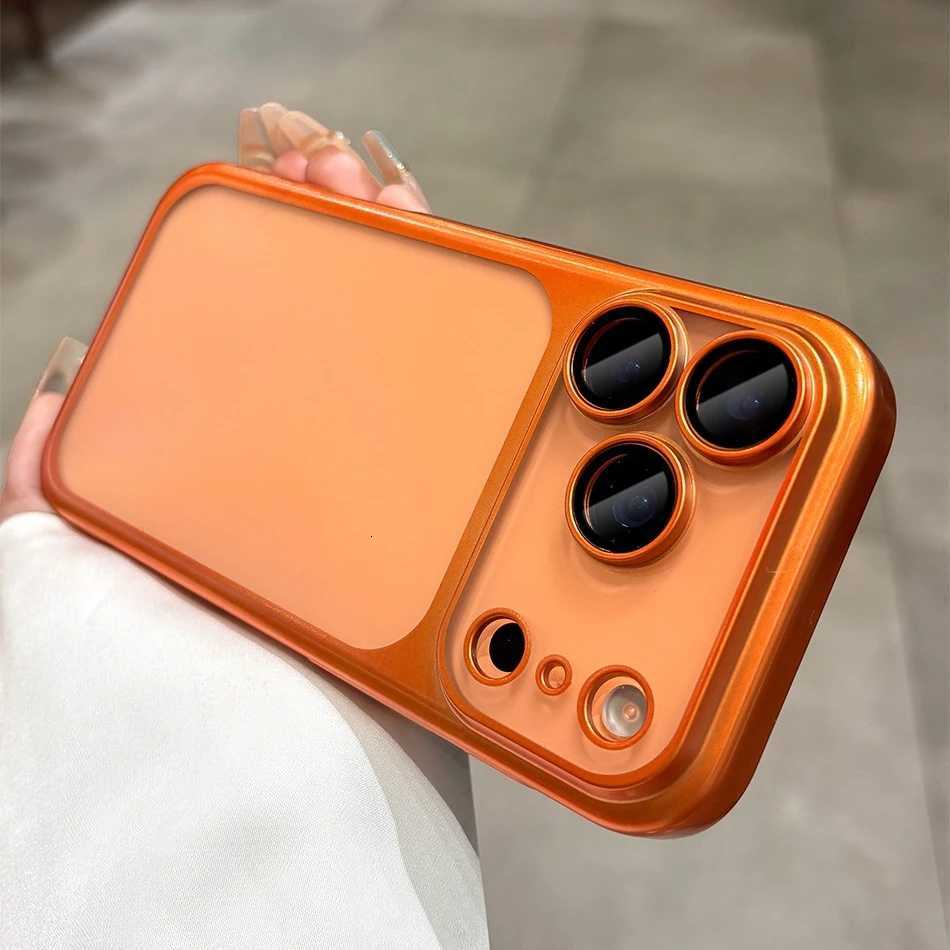 Latest Orange tra Thin Frosted Phone Case for iPhone 17 Pro Max 17Pro 17 With Lens Film Protection Shockproof Hard PC Cover C251209