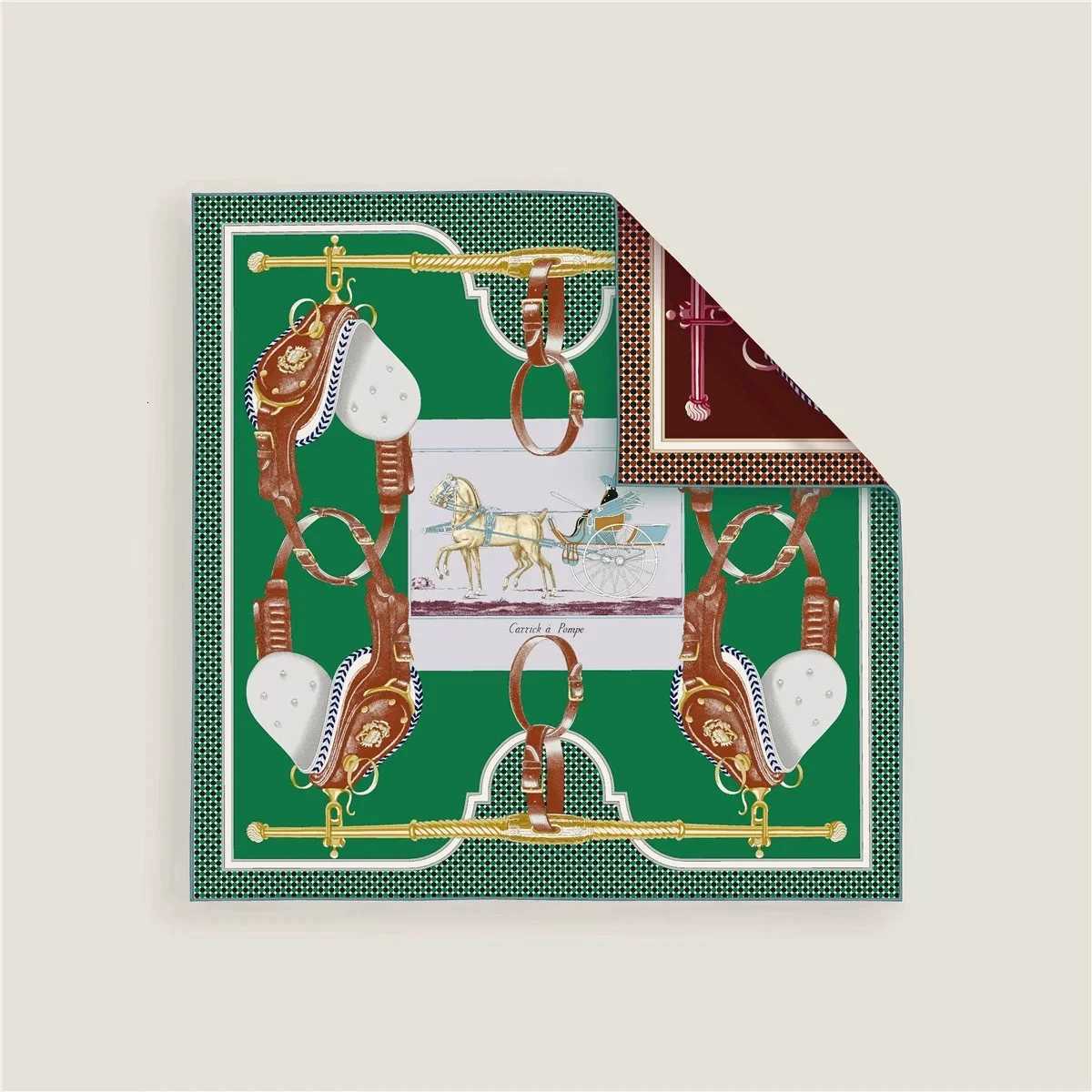 Luxury 2025 New Two-sided Fashion Elegent Shawl Square Scarf For Women Twill Print Headband Hijab Neckerchief Female Head Wraps Bandana Y251208