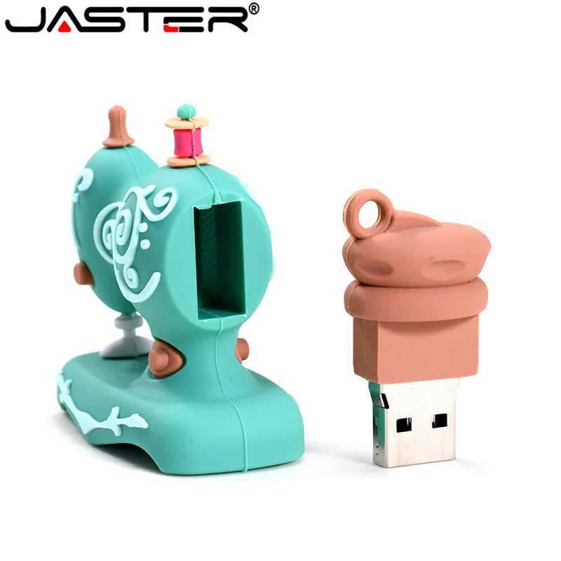 Cartoon USB Flash Drives e Sewing hine Pen Drive Scissors Pendrive Tailor Gift Rer Memory Stick 128GB 64GB 32GB C251209