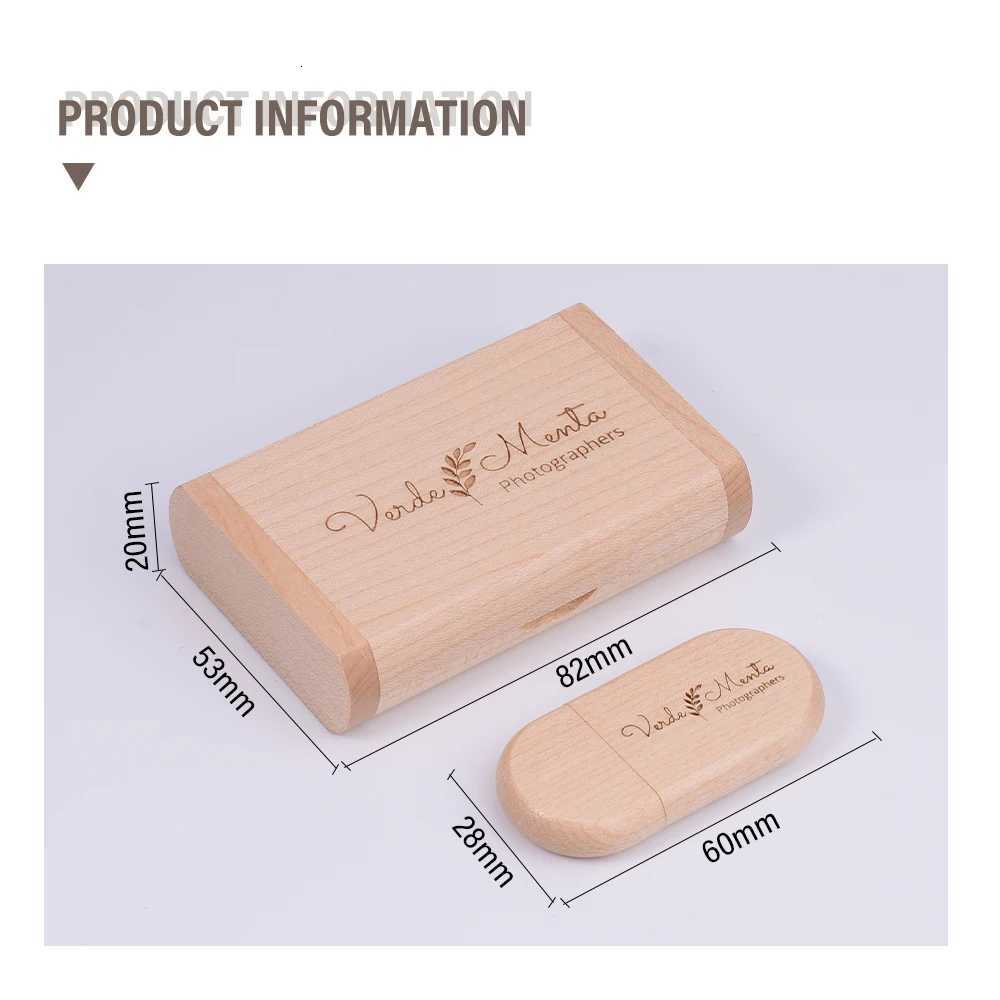 JASTER USB 30 High Speed Wooden Box Personal Custer Pendrive 8GB 16GB 32GB 64GB USB Flash Drive Pen Drive U Disk C251209