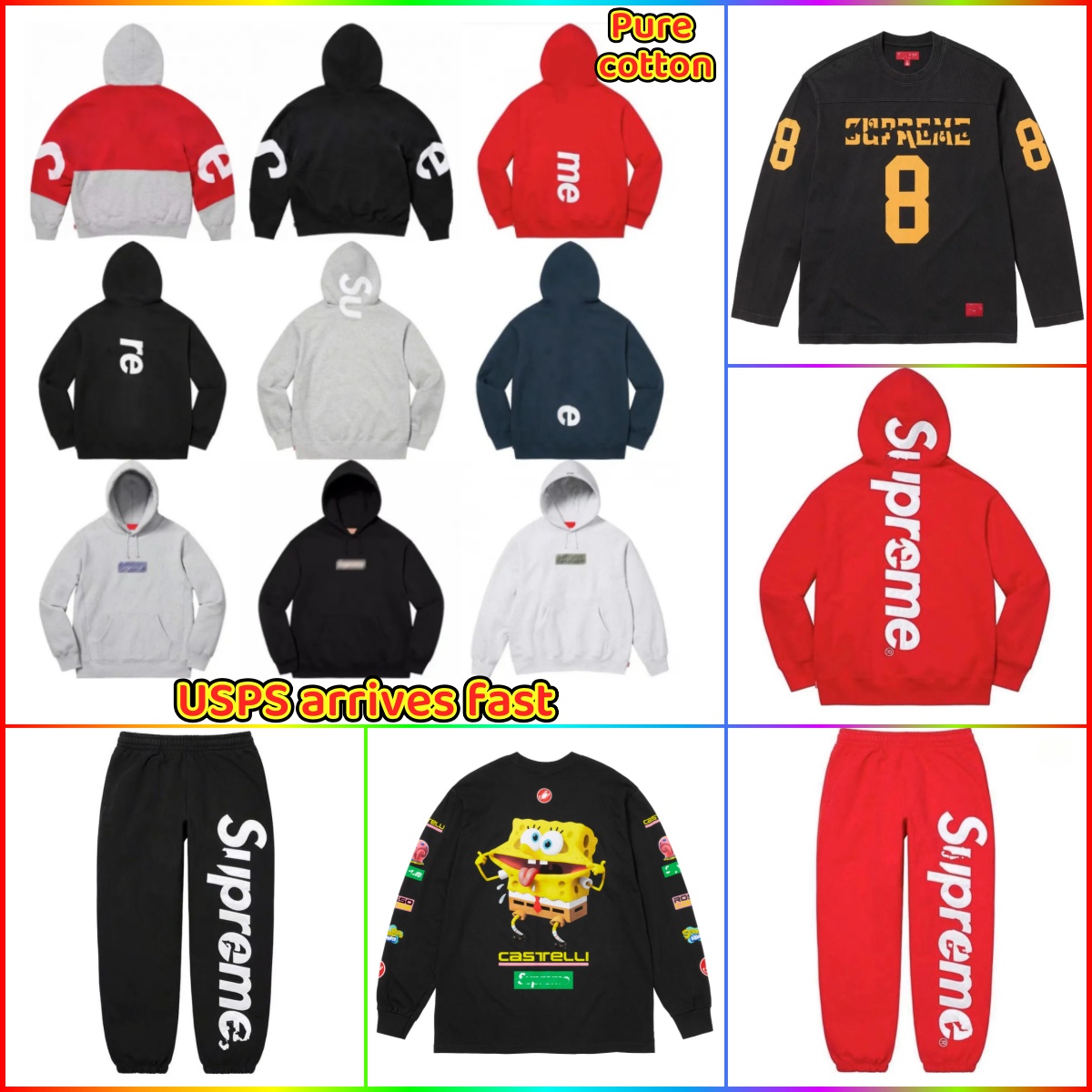 Supremely hoodiedesigner hoodie Men Women Hip-Hop Pure Cotton Luxury Hoodies Swearshirt Hoodie Fashion Casual Street Classic Hoody yy