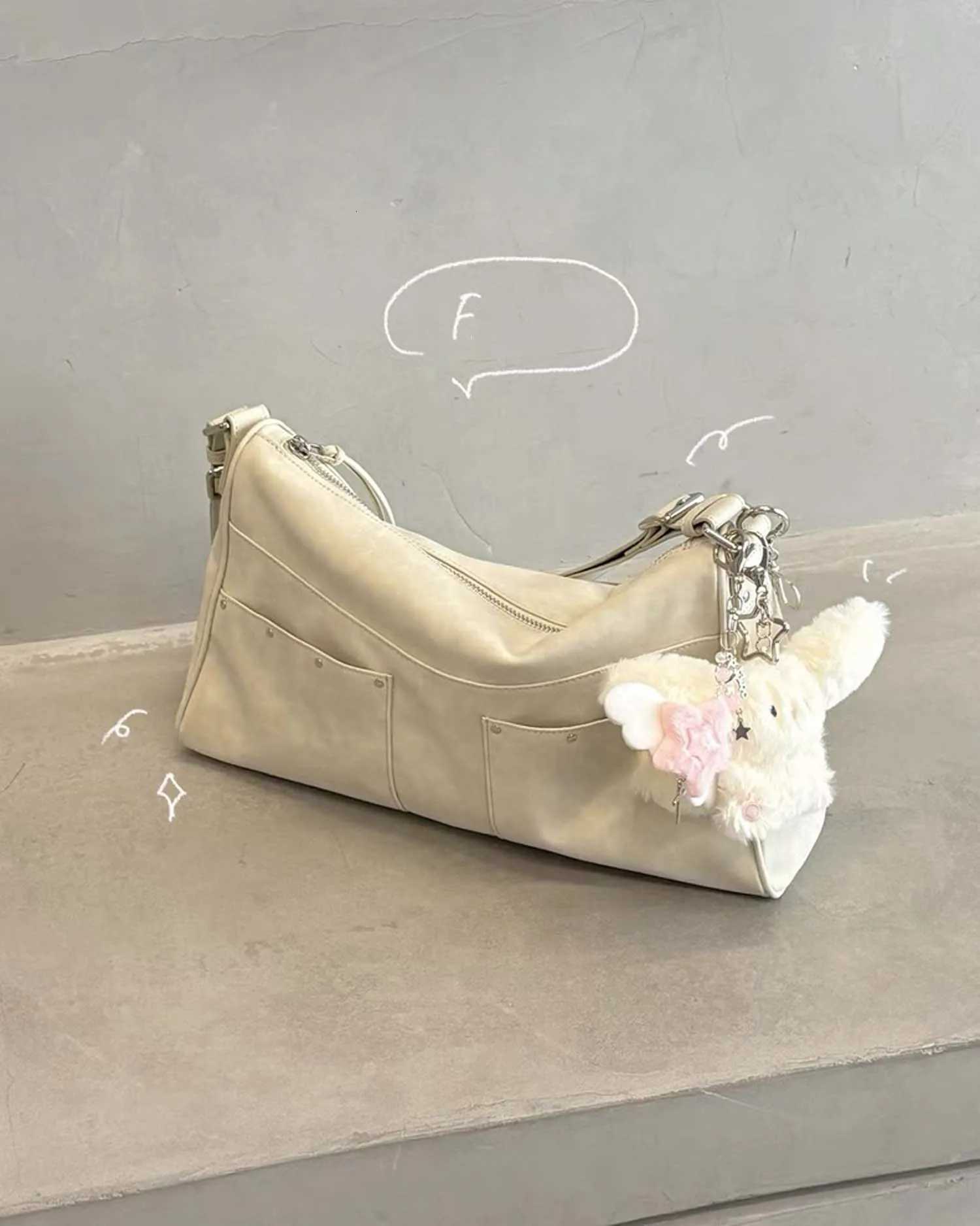 RE Niche Hot Chick Style Mti-Pocket Shoder Bag Leopard Print Bag Cmuter Shoder Crossbody Tote Bag for Wen Y251209