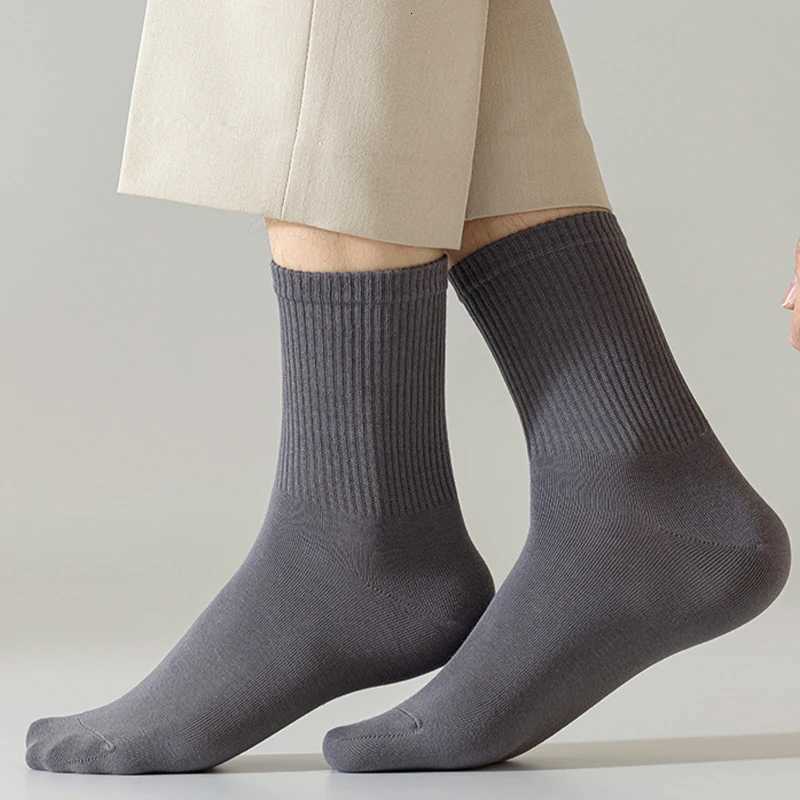 Men Business Mid Length Socks Soft Breathable Sweat-absorbing Colorful Sock Comfortable Casual High Quality Ankle Sports SoxT251209