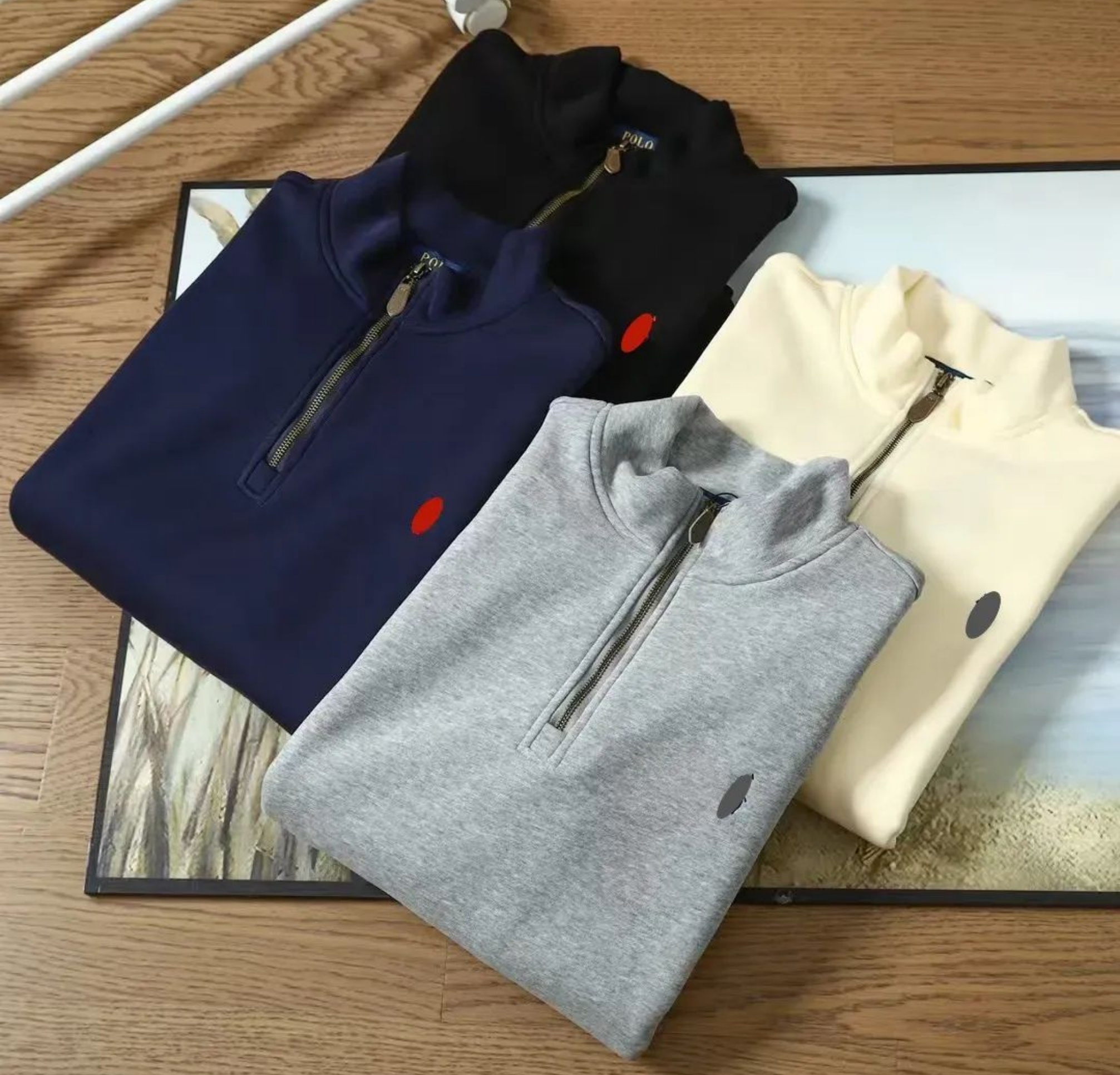 Polo Sweater Men Qu… - image