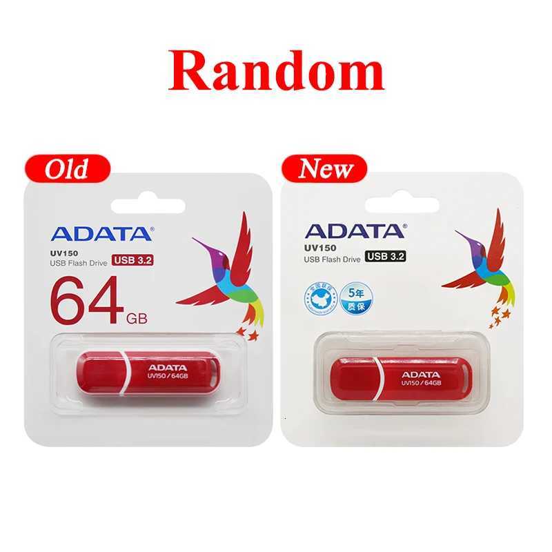 ADATA UV150 USB 32 Flash Drive 32GB 64GB Pendrive High Speed Port Red USB U Disk Pen Drive Memory Stick For Cputer C251209