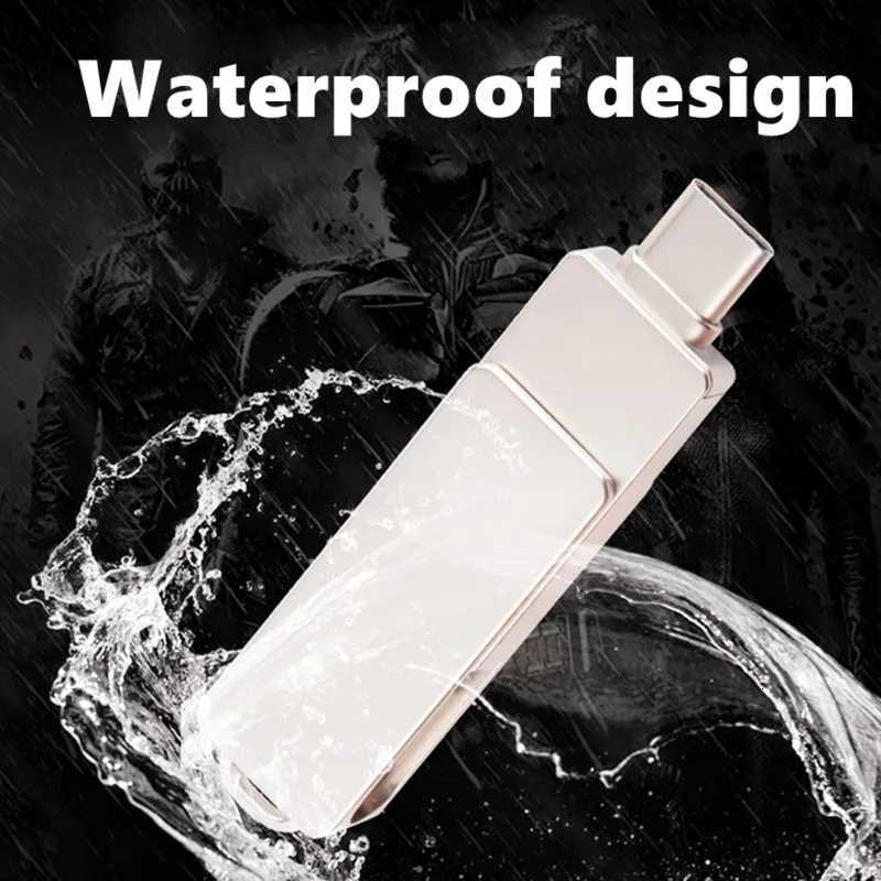 TYPE C USB Flash Drive OTG 4 IN 1 USB Stick 30 128GB Pen Drive 64GB 256GB 512GB Pendrive for phone 15 14 13 12 11 xMemory Disk C251209
