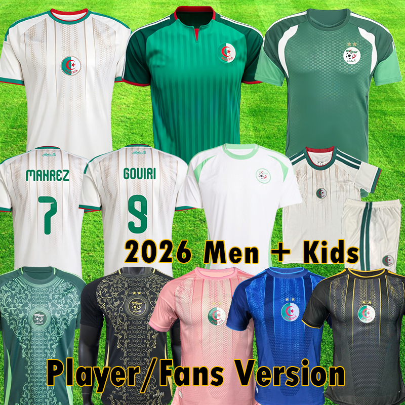 maillot algerie BOUDAOUI 2026 Algerie Soccer Jerseys GOUIRI HADJ MOUSSA MANDI 24 26 Algeria football shirts AMOURA HADJ MOUSSA kits men kids sets maillot de foot
