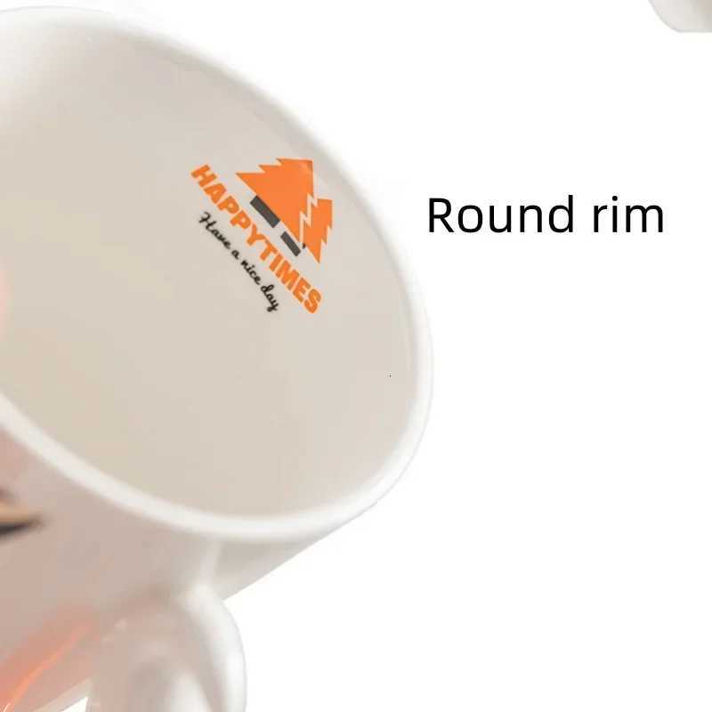 360ML Ceramic Fox g Creative Fox Tail Water Cup Cartoon Coffee Tea Milk Cups Off g Gift He Decor Accessories H251209