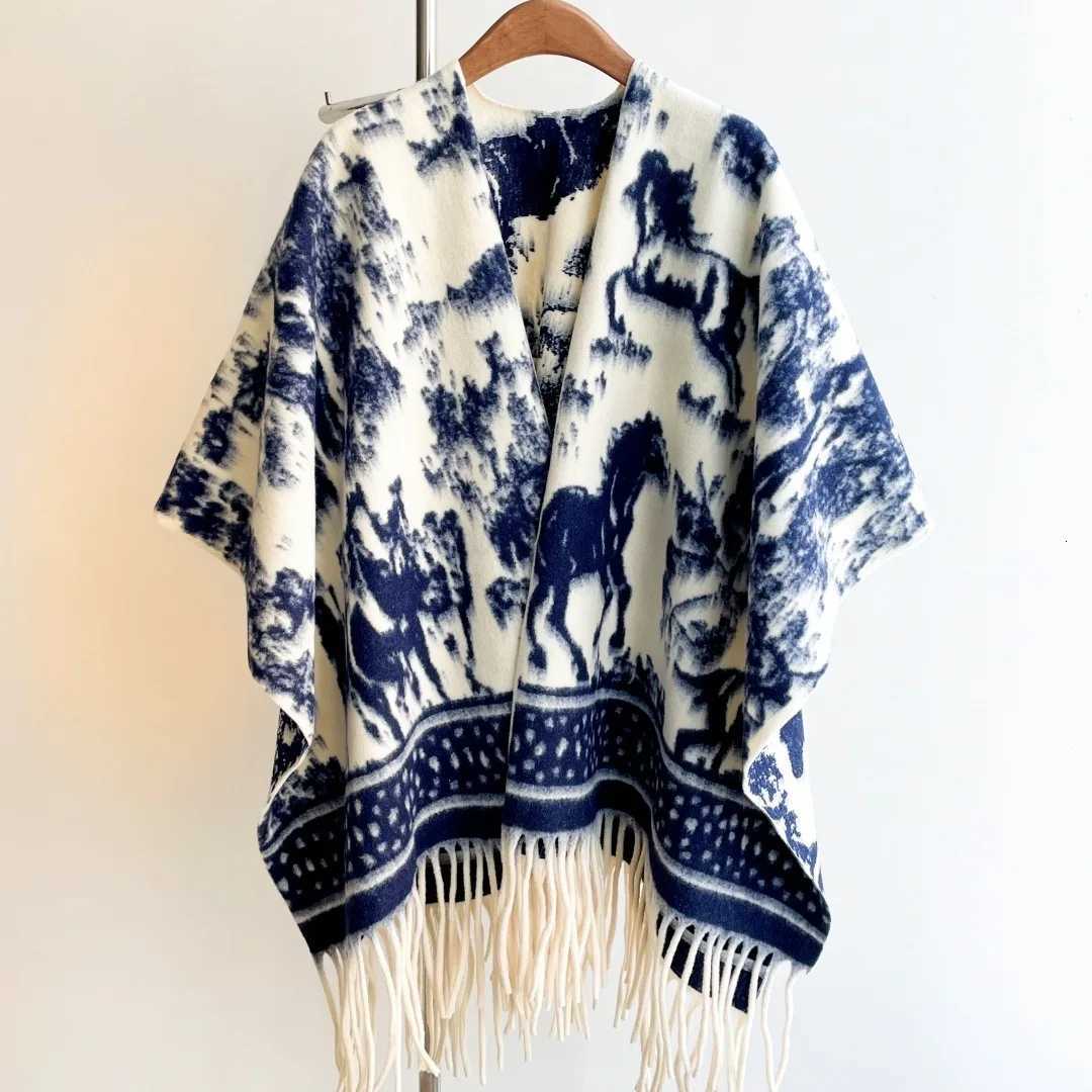 Luxury Luxury Winter Shawl Women Cashmere Scarf Warm Tassels Pashmina Brand Female Shawls Wraps Thick Soft Bufanda Poncho Scarves Y251208