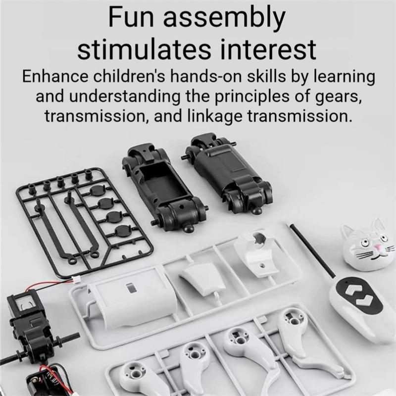 Rc Robot Dog Remote Control Mechanical Toy Science Teaching DIY Assembling Model Electric Set Toys for Boys Kids Gifts