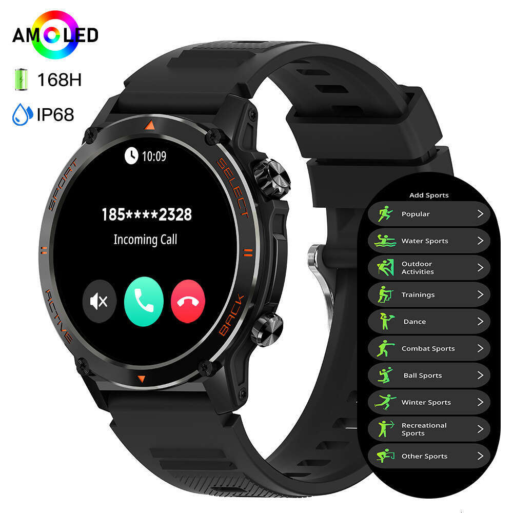 Famous Brand Z Sports Watch AMOLED Outdoor Waterproof Smart Health Monitoring Dial