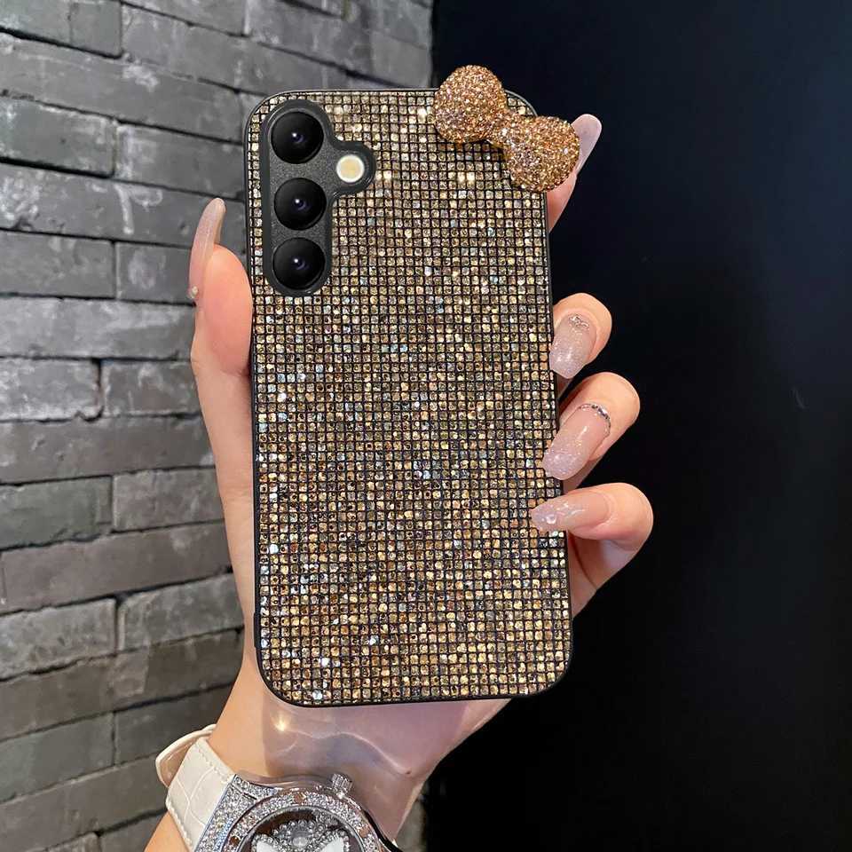 Luxury Shiny 3D Diamond Bowknot Bling Phone Case For Galaxy A14 A15 A16 A35 A36 S25 S24 S23 S22 Plus FE tra Soft Shell C251209