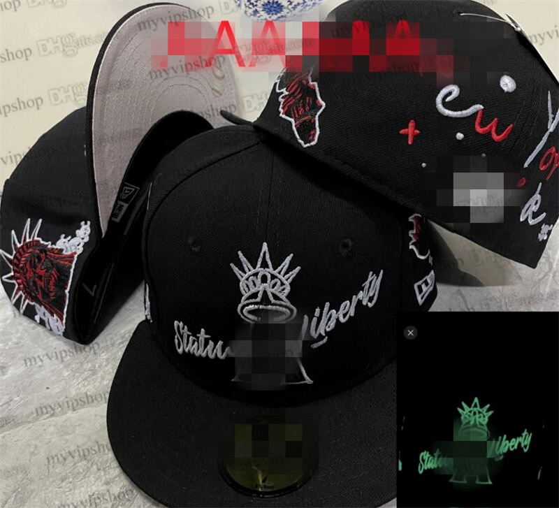 2026 Men's Baseball Fitted Hats Funny Cute angel stitched Full Closed Caps Sport Designer Team Cap Patched Snapback luminous trucker Hats High Quality Sp9-12