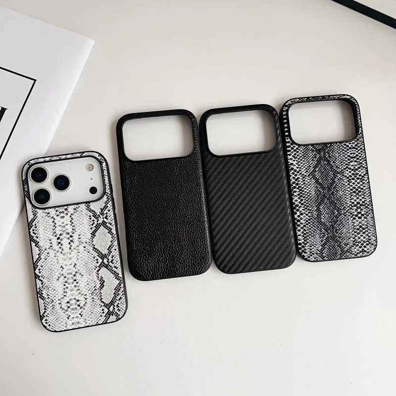Luxury Crocodile Snake Leather PU Phone Case for iPhone 11 12 13 14 15 16 Pro Max Plus X XR Mini 16e Carbon fiber cross Cover C251209