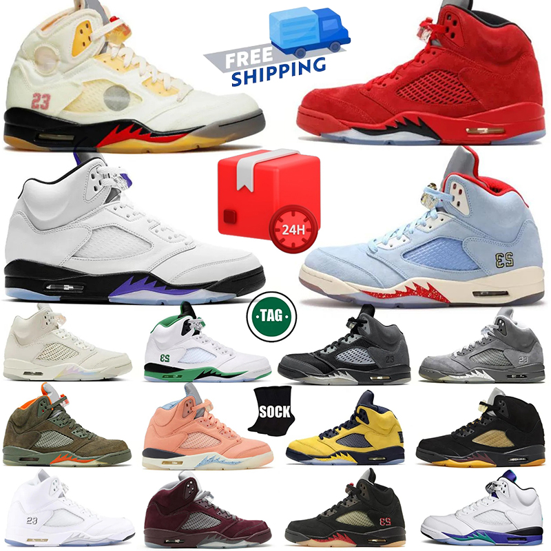 2025 Black Metallic Reimagined Grape 5 5s Men Basketball Shoes Fire Red Tokyo Awake A Ma Maniere Wolf Grey Anthracite Womens Mens Trainers Sports Sneakers size 40-46