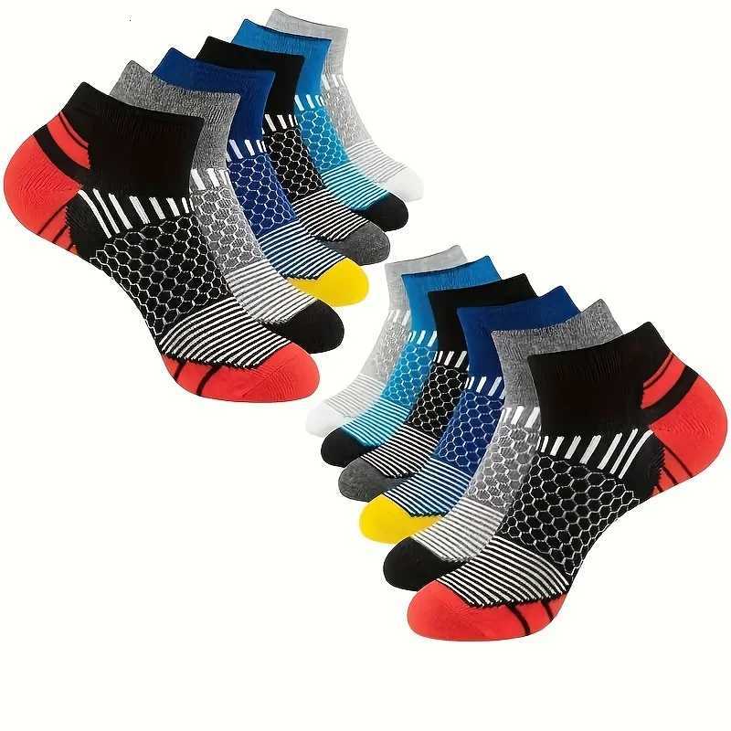 6 Pairs Colorful Mens Low Tub Socks Fashion Comfortable Autumn Classic Black Business Sock High-quality Mens Short SocksT251209