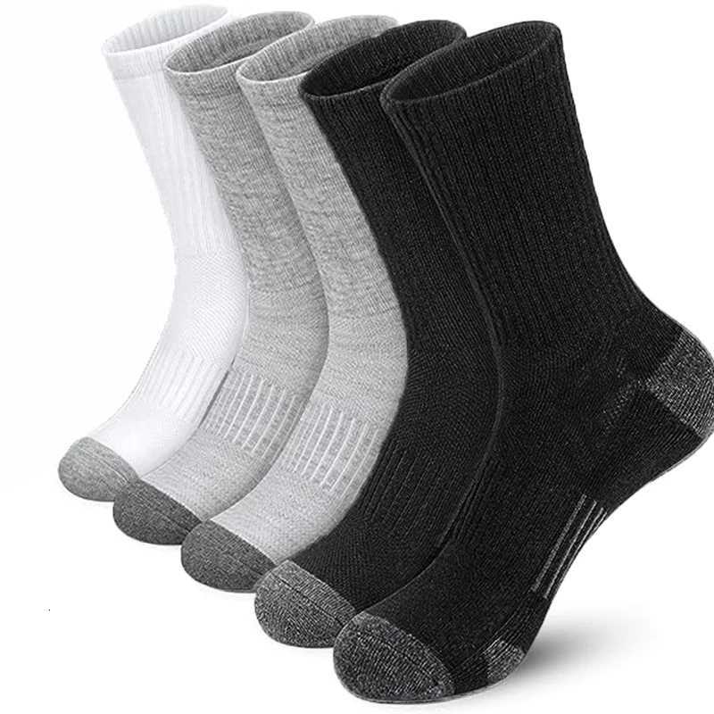 5 pairs of mens seasonal sports socks sports running socks breathable and comfortable easy to match with mid length socksT251209