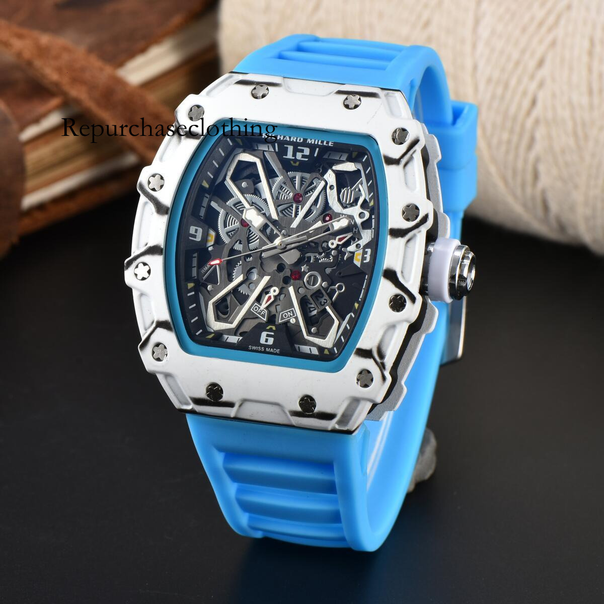 richard millie watch high quality Designer richard mill Functional Business Daily Wear Outdoor Travel Waterproof mens womens aaaaa Trendy Richardson 112 Watch 59e