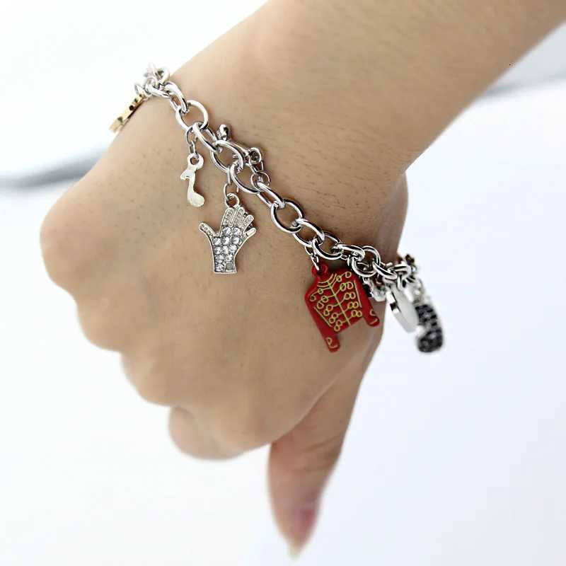 Michael Jackson Bracelet Commemorative Series Fashion Personality Pendant Mens and Womens Friendship GiftXJ251209
