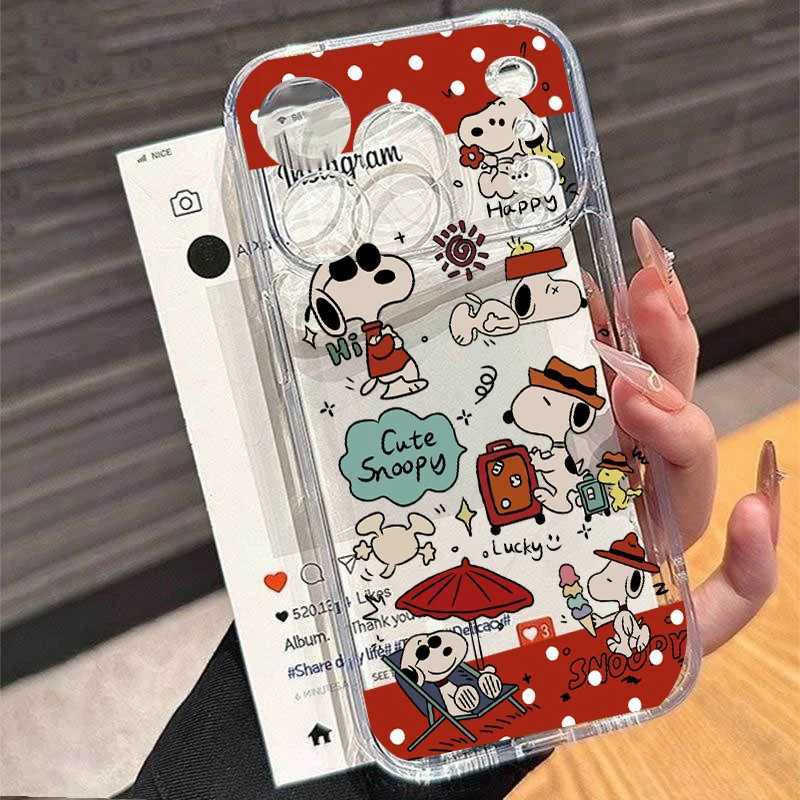 Cute Case For IPhone 17 Air 17 Pro Max 16 15 14 13 12 11 Pro Max 16e Plus Y2K Cartoon Minimalism TPU Cover C251209