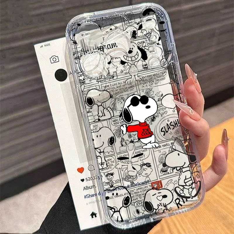 Cute Case For IPhone 17 Air 17 Pro Max 16 15 14 13 12 11 Pro Max 16e Plus Y2K Cartoon Minimalism TPU Cover C251209