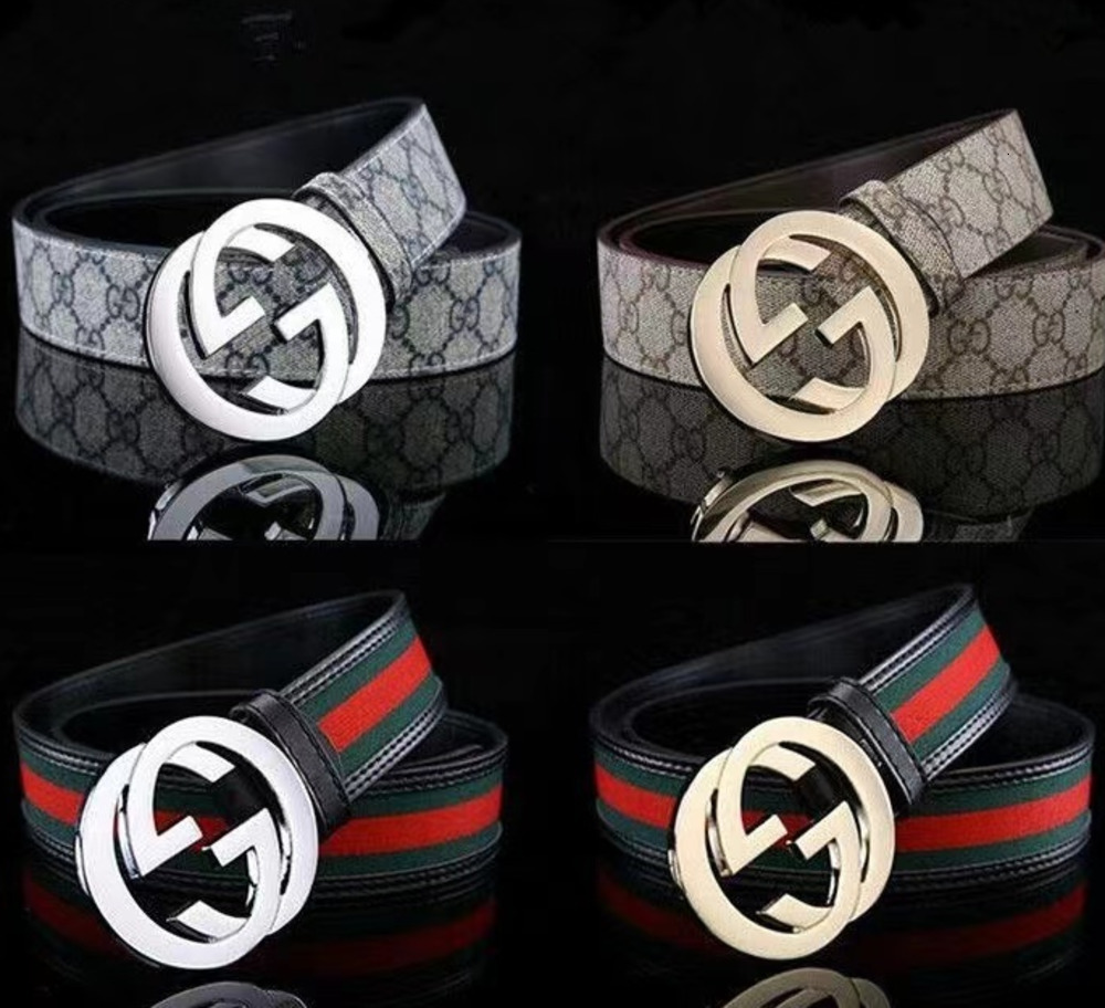belts designer for Men Women Double sided leather belt Golden guccis gg Buckle 30cm width Classic simplicity and fashion High quality nice with box