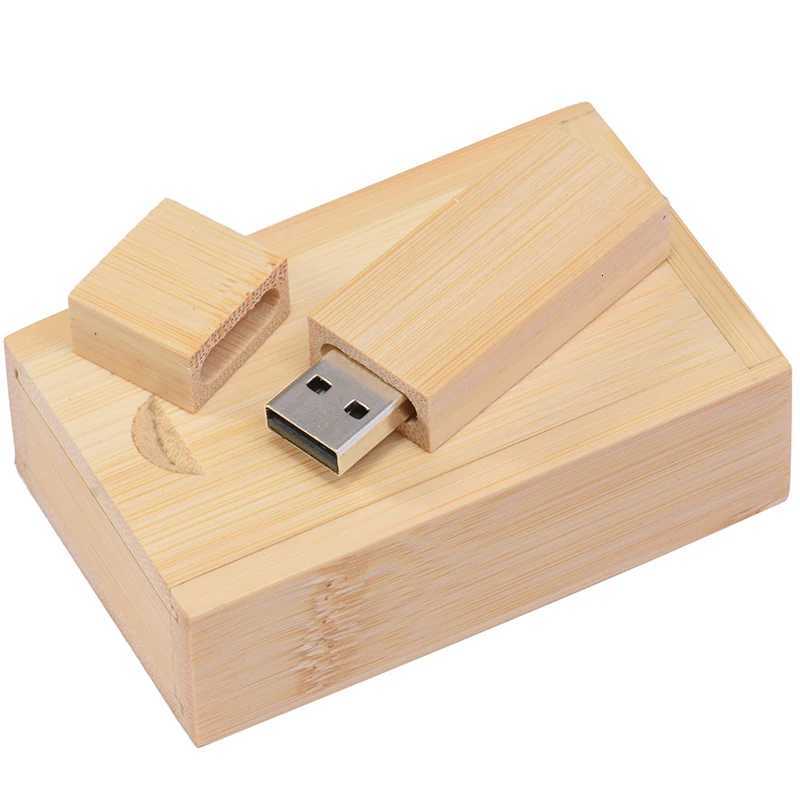 Wooden With Gift Box USB 20 Flash Drive Real Capacity Pendrive Photography Memory Stick 64GB/32GB/16GB/8GB U Disk pen usb 4gb C251209