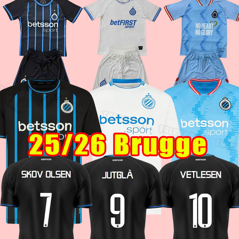 2025 Club Brugge Soccer Jerseys home away shirt SKOV OLSEN JUTGLA 25 26 VETLESEN MEIJER ONYEDIKA Football Shirts BUCHANAN VANAKEN YAREMCHUK SOWAH training kids