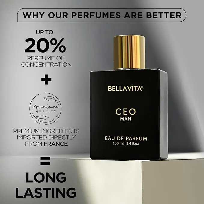 Bellavita Luxury CEO Man Perfume for Men 338 Liquid Ounces Long Lasting Mens Perfume CEO Lavanda Womens PerfumeT251209